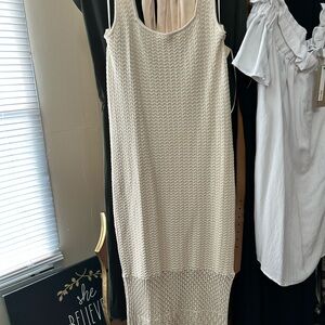House of Harlow 1960 Cream Sleeveless Maxi Dress